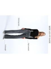 River Island Blue High Rise Wide Leg Baggy Jeans - Image 6 of 6
