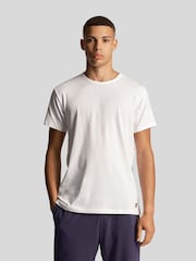 Lyle & Scott Jet Black/ Mid Grey Marl/ White Basic T-Shirts 3 Pack - Image 2 of 5