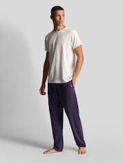 Lyle & Scott Jet Black/ Mid Grey Marl/ White Basic T-Shirts 3 Pack - Image 4 of 5