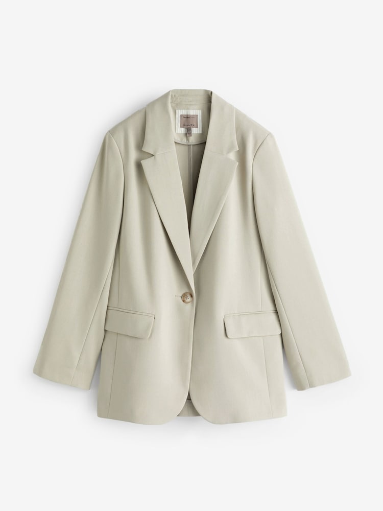 River Island Relaxed-Blazer mit Rollärmeln - Bild 5 von 5