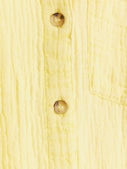 River Island Yellow Linen Feel Shirt - Image 4 of 4