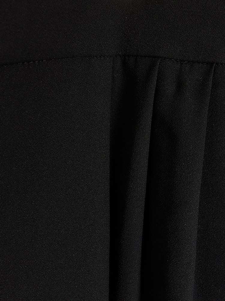 River Island Black Curve Wide Leg Pleated Clean Trousers - Image 6 of 6 River Island Black Curve Wide Leg Pleated Clean Trousers - Image 6 of 6