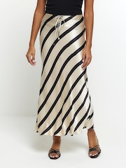 River Island юбка в полоску с завязкой на талии - Image 1 of 7