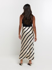 River Island юбка в полоску с завязкой на талии - Image 2 of 7