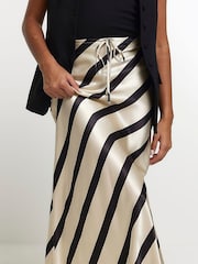 River Island юбка в полоску с завязкой на талии - Image 4 of 7