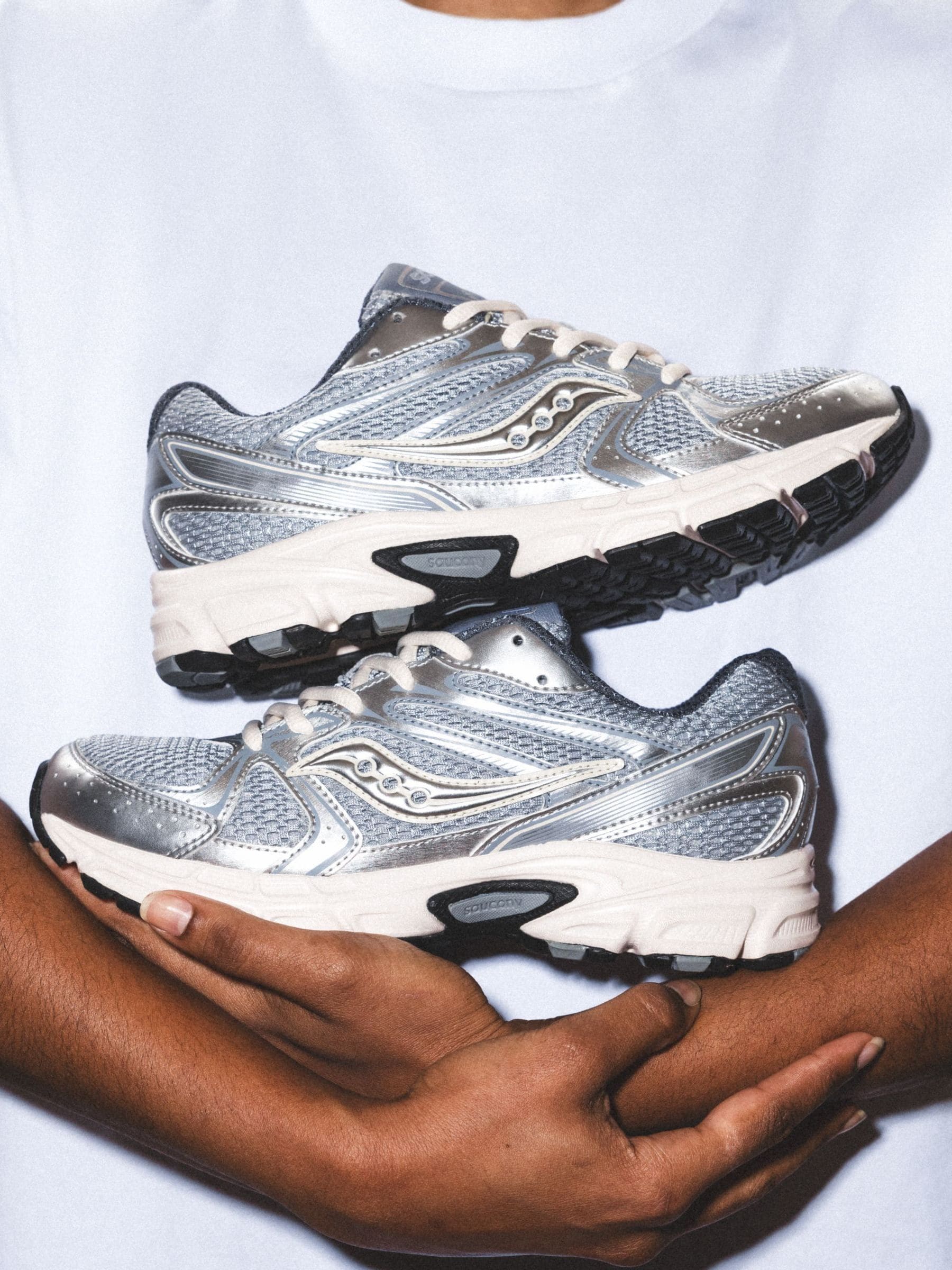Buy Saucony Silver Ride Millennium Trainers from Next Luxembourg