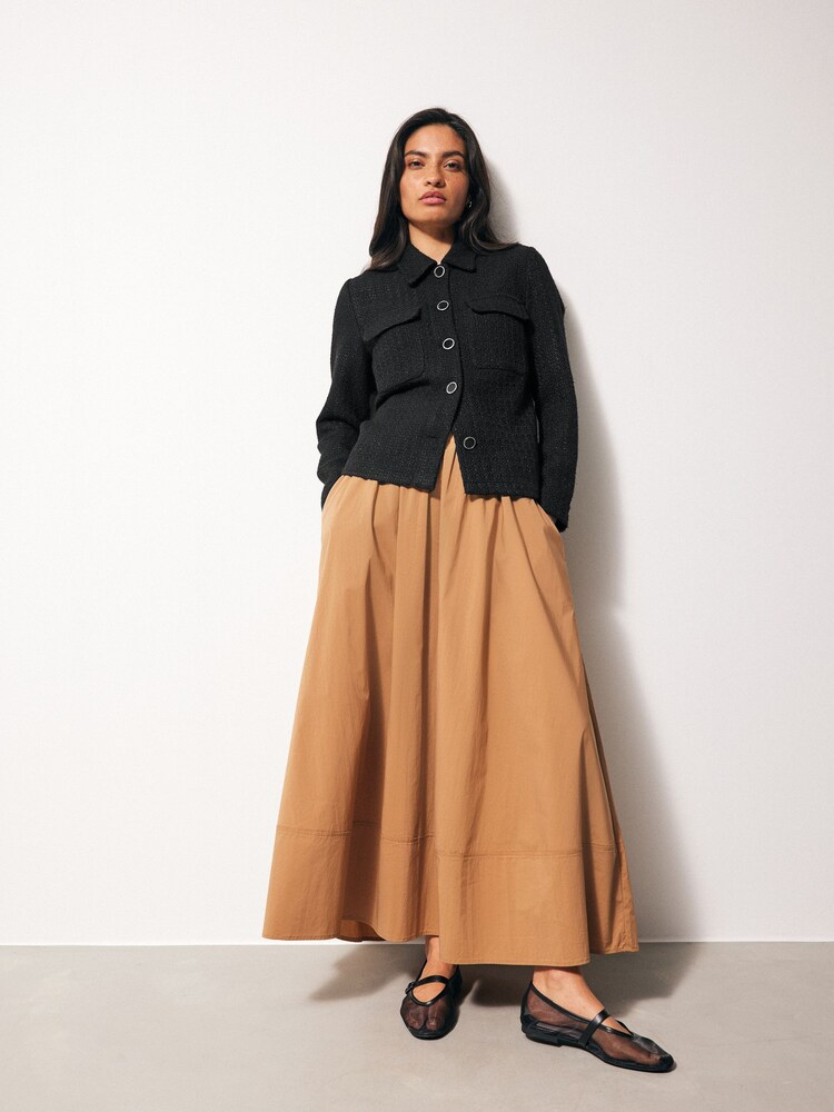 Black Boucle Shacket - Image 2 of 6