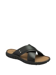 Dunlop Black Crossover Mens Mules - Image 1 of 4