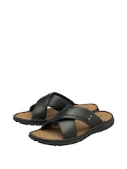 Dunlop Black Crossover Mens Mules - Image 2 of 4