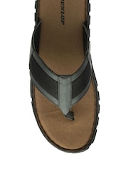 Dunlop Black Toe Post Mens Sandals - Image 4 of 4