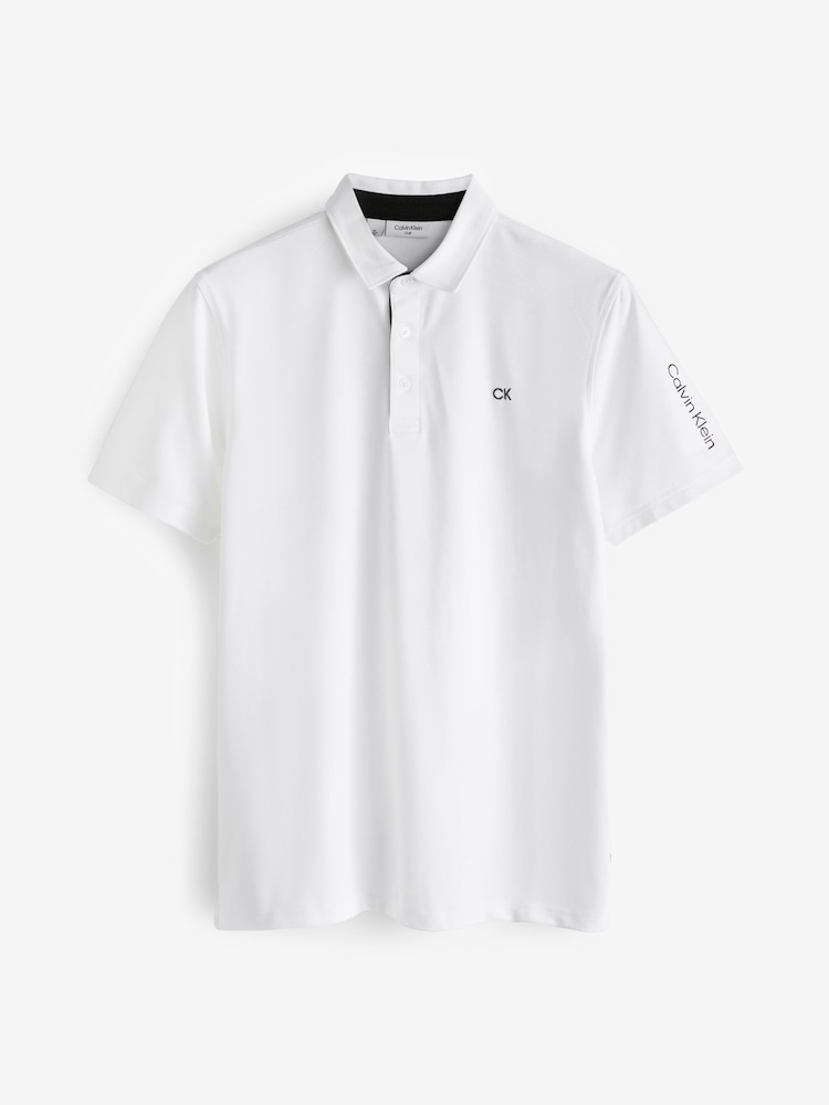 Белый - Рубашка поло Calvin Klein Golf Uni - Изображение 1 из 8 Белый - Рубашка поло Calvin Klein Golf Uni - Изображение 1 из 8
