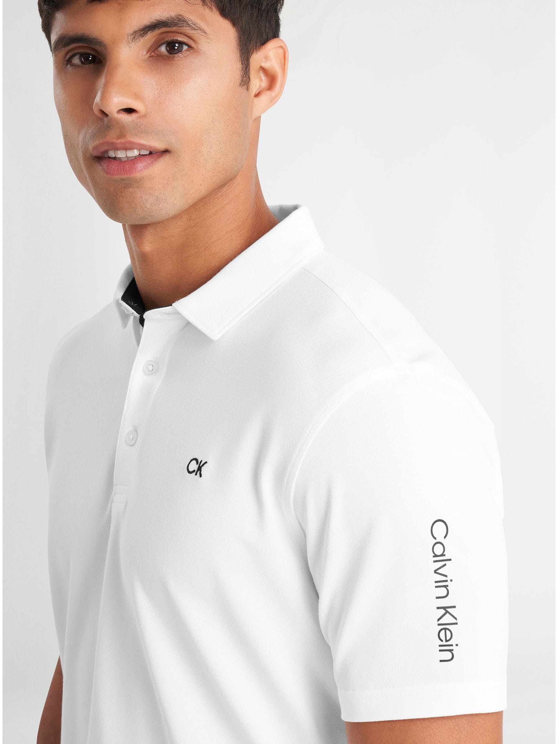 Buy Calvin Klein Golf White Uni Polo Shirt from Next USA