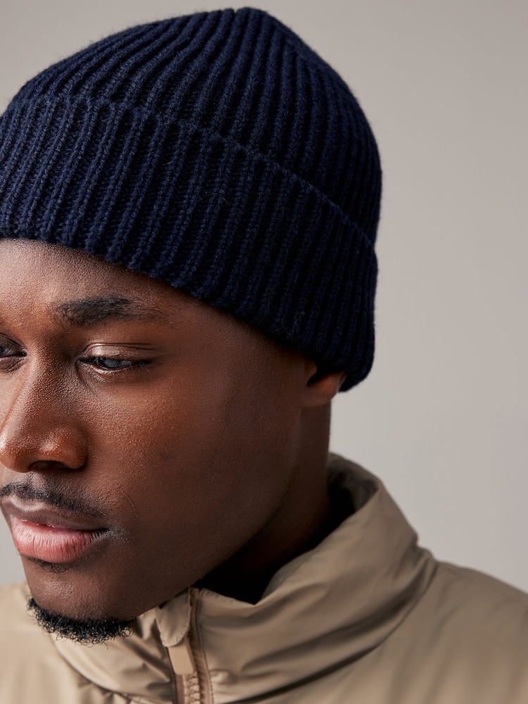 Azul marino - Gorro de punto - Imagen 2 de 4