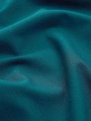Teal Blue Bardot Long Sleeve Ruched Maxi Dress - Image 5 of 5