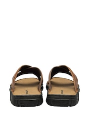 Dunlop Brown Crossover Mens Mules - Image 3 of 4