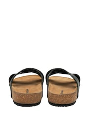 Dunlop Black Crossover Footbed Mens Mules - Image 3 of 4