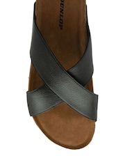 Dunlop Black Crossover Footbed Mens Mules - Image 4 of 4