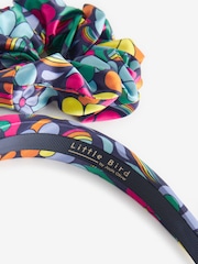 Little Bird by Jools Oliver Navy Rainbow Headband And Scrunchie Set - Image 9 of 9