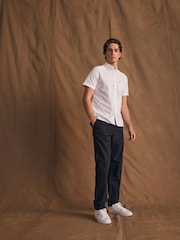 Lacoste Short Sleeve Oxford 100% Cotton Shirt - Image 2 of 6