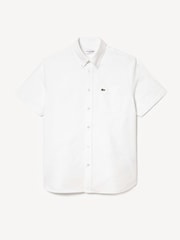 Lacoste Short Sleeve Oxford 100% Cotton Shirt - Image 5 of 6