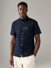 Lacoste Short Sleeve Oxford 100% Cotton Shirt - Image 1 of 4