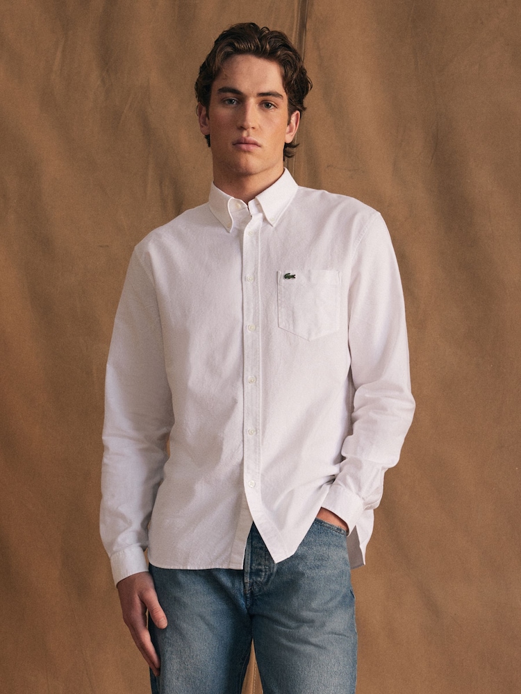Lacoste 100% Cotton Oxford Shirt - Image 3 of 8