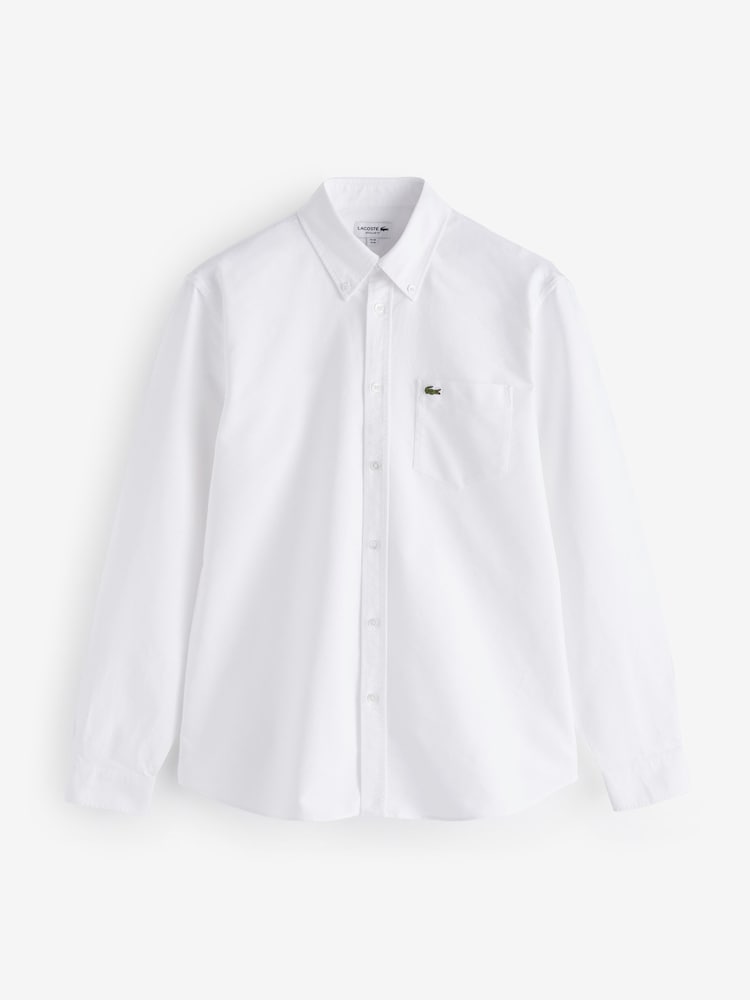 Lacoste 100% Cotton Oxford Shirt - Image 7 of 8
