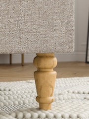 Tweedy Plain Mid Natural Hove Upholstered Bed Frame - Image 4 of 7