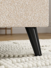 Natural Oyster Casual Boucle Matson Upholstered Bed Frame - Image 12 of 14