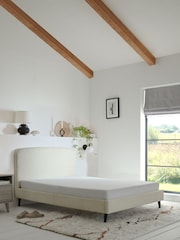 Natural Oyster Casual Boucle Matson Upholstered Bed Frame - Image 3 of 14