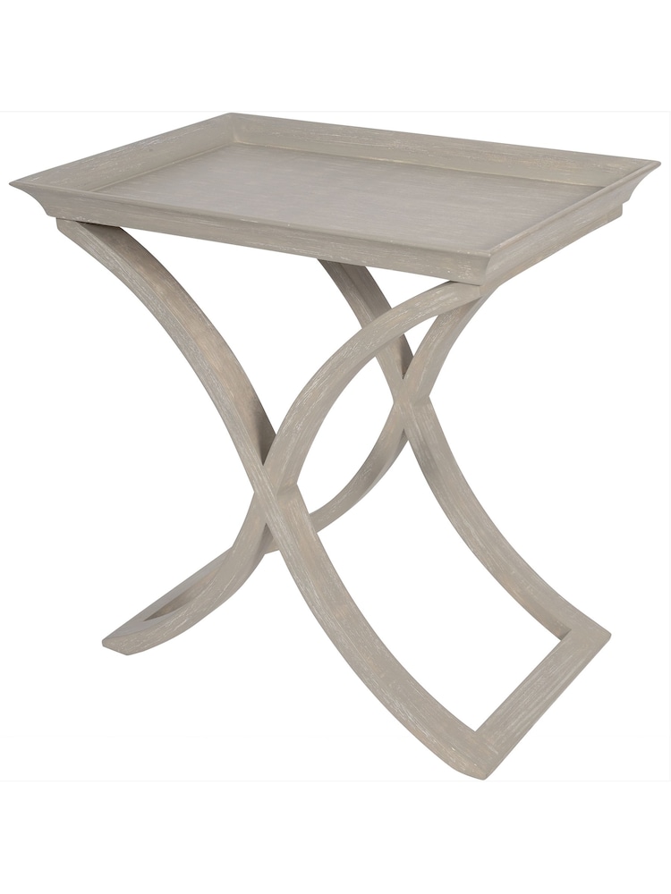 Laura Ashley Grey Alderby Side Table - Image 2 of 6