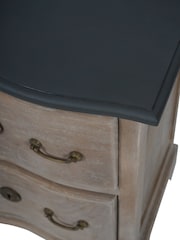 Laura Ashley Natural Wood Swannington 2 Drawer Bedside Table - Image 5 of 6