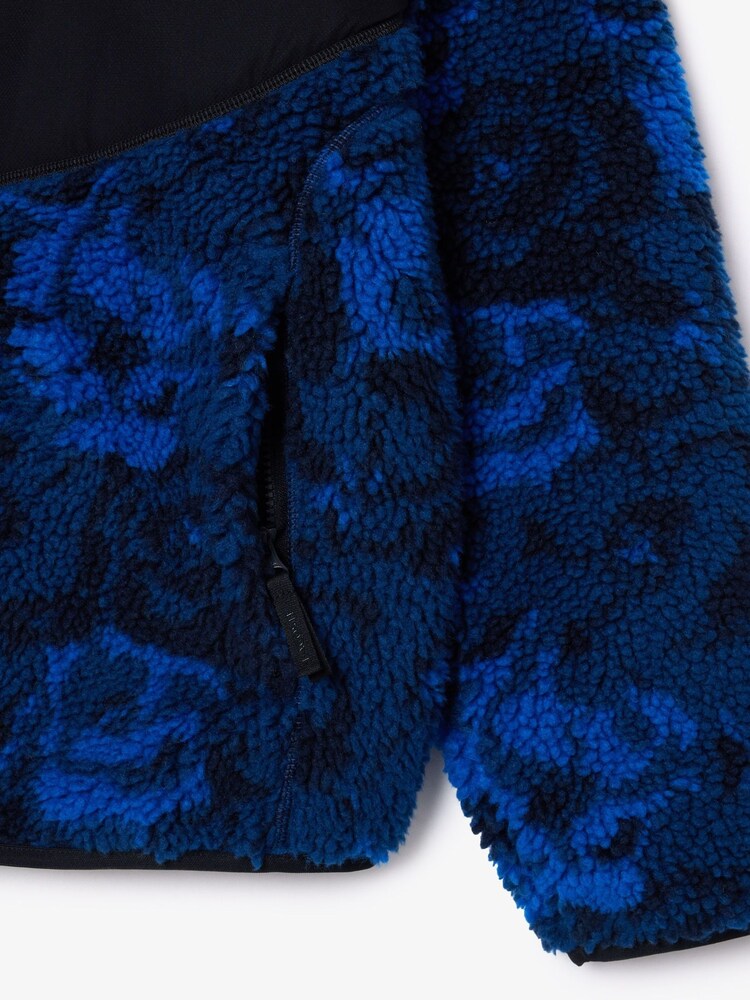 Lacoste Blue Printed Zip Through Fleece - Image 11 of 11 Lacoste Blue Printed Zip Through Fleece - Image 11 of 11