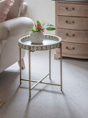 Laura Ashley Grey Epsley Side Table - Image 1 of 6