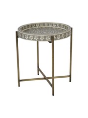 Laura Ashley Grey Epsley Side Table - Image 4 of 6