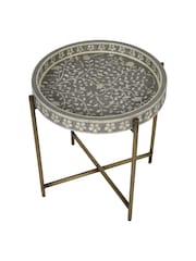 Laura Ashley Grey Epsley Side Table - Image 5 of 6