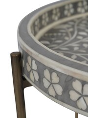 Laura Ashley Grey Epsley Side Table - Image 6 of 6