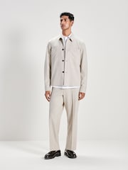 Stone Natural Regular Fit Motionflex Shacket - Image 2 of 5