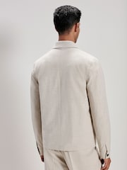 Stone Natural Regular Fit Motionflex Shacket - Image 3 of 5