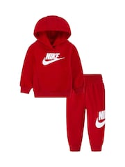 Красный - Nike Грудной возраст Club Fleece спортивный костюм - Изображение 2 из 5