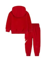 Красный - Nike Грудной возраст Club Fleece спортивный костюм - Изображение 3 из 5