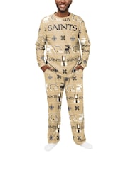 Fanatics Gold NFL New Orleans Saints Forever Collectibles 2021 Crewneck Ugly Pyjamas - Image 1 of 1