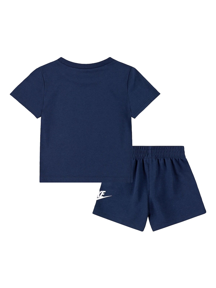 Темно-синий - Nike футболка и шорты для малышей - Image 2 of 4