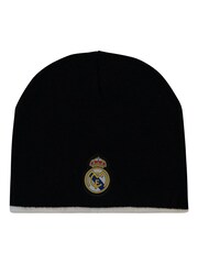 adidas Grey/Black Real Madrid Reversible Winter Knit Hat - Image 1 of 4