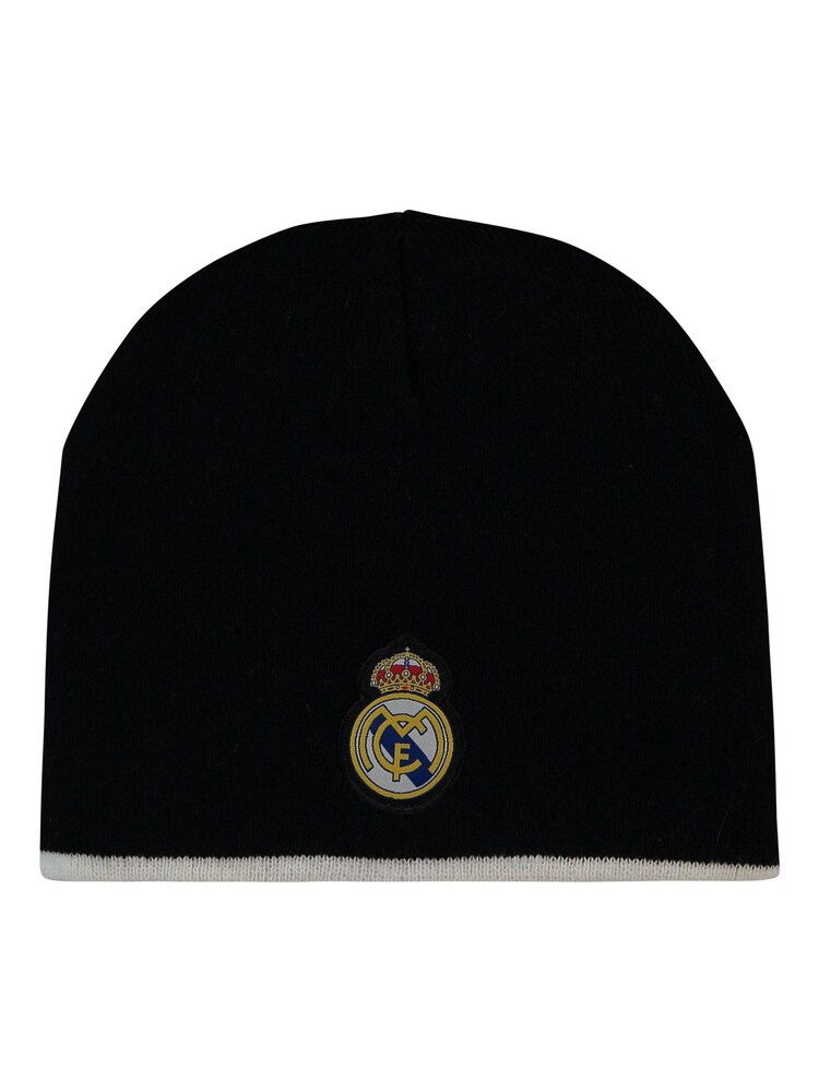 adidas Grey/Black Real Madrid Reversible Winter Knit Hat - Image 1 of 4