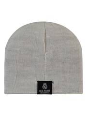 adidas Grey/Black Real Madrid Reversible Winter Knit Hat - Image 4 of 4