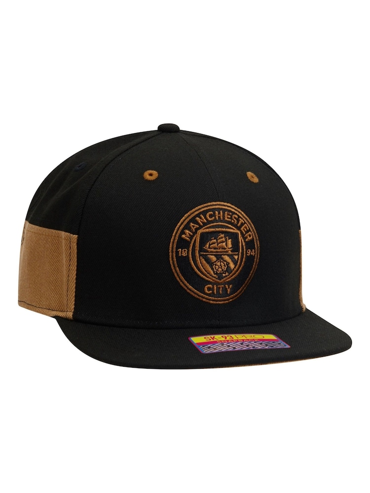 Puma Black Puma Unisex Manchester City Truitt Snapback Cap - Image 1 of 5