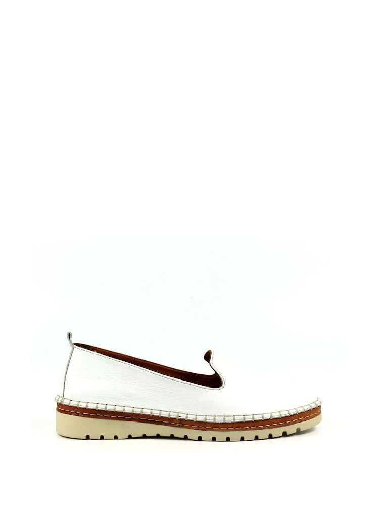 أبيض - Lunar Kenley Leather Shoes - صورة 1 من 6