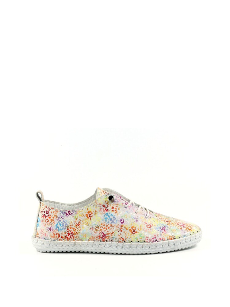 Lunar Ellington Multi Colour Lea Plimsoll Shoes - Image 1 of 8 Lunar Ellington Multi Colour Lea Plimsoll Shoes - Image 1 of 8