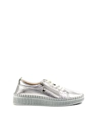 Lunar Aria Silver Lea. Trainers - Image 3 of 6